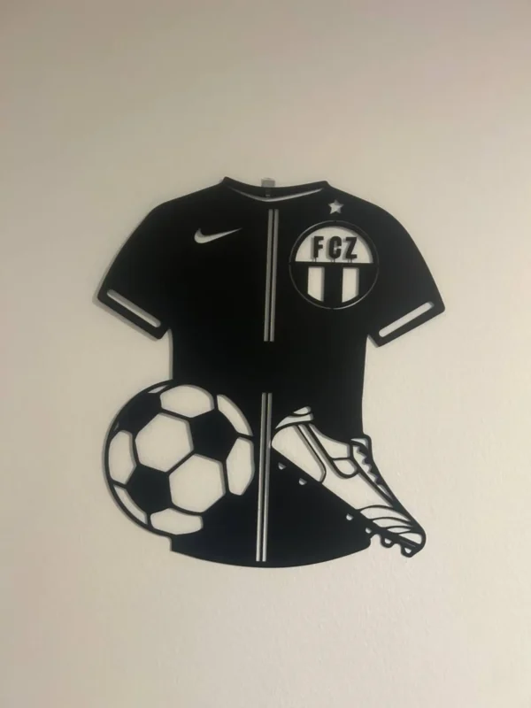 Metallwandkunst Fußballtrikot